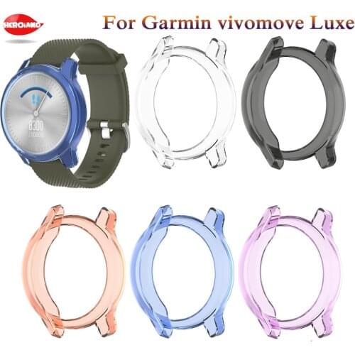 Fashion TPU Protector For Garmin vivomove Luxe Silicone Screen Protector Cover For Garmin vivomove style Case Smart watch access