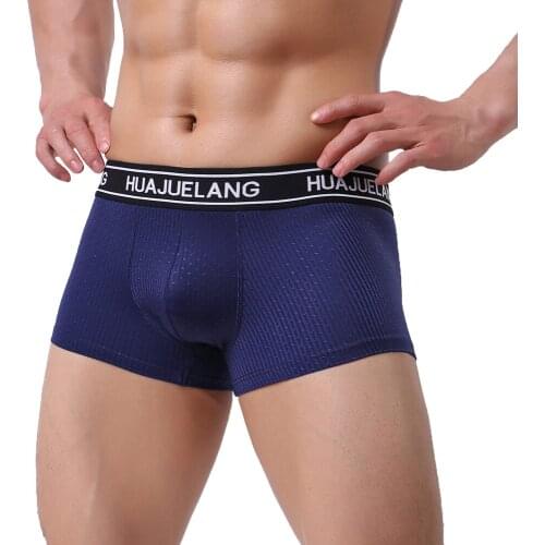 Mens Underwear Breathable Penis Pouch Boxer Shorts Cuecas Panties Boxershorts Calzoncillos Hombre Underpants Trunks Plus Size