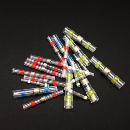 Heat Shrink Butt Wire Connectors Waterproof Tinned Copper Solder Seal Terminals Kit Set