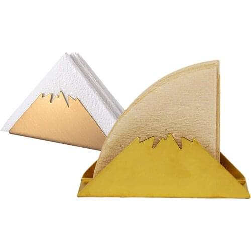 Nordic Home Snow Mountain Shaped Cement Table Napkin Holder Tissue Holder Tissue Clip For Desktop Decoration Bar Counter Car