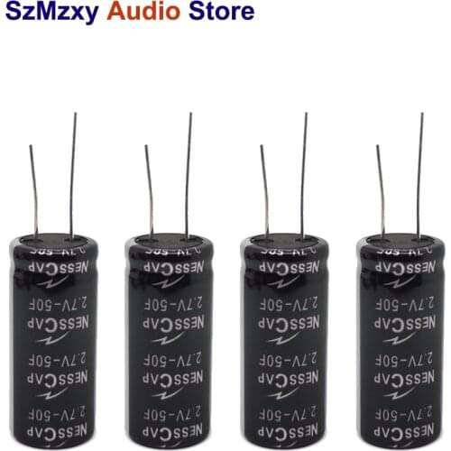 4PCS 2.7V50F New Imported Original 2.7V-50F 2.7V 50F 18*42MM SuperCapacitor Nesscap