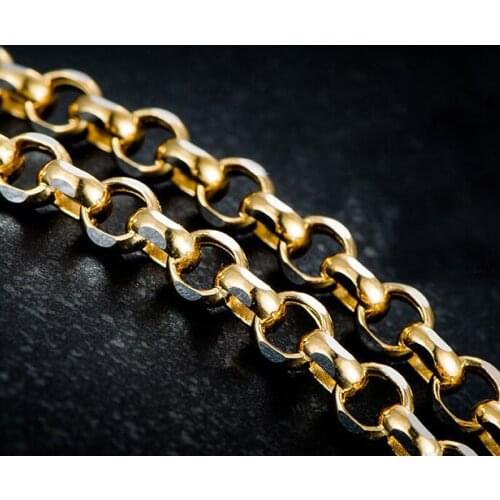 New Arrival Solid AU750 Yellow Gold Cable Chain Necklace Heavy gold Necklace