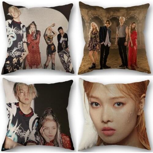 Custom KARD KPOP Pillowcase Home Textile Cotton Pillow Covers Wedding Decorative Pillow Cover Square 45x45CM 0622