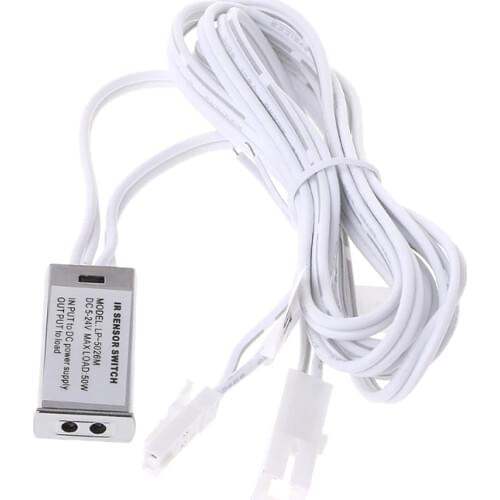 12V / 24V Closet Door Wardrobe Cabinet Light Switch Infrared Door Control Switch 5A 60W Sensor Control Switch For Cabinet