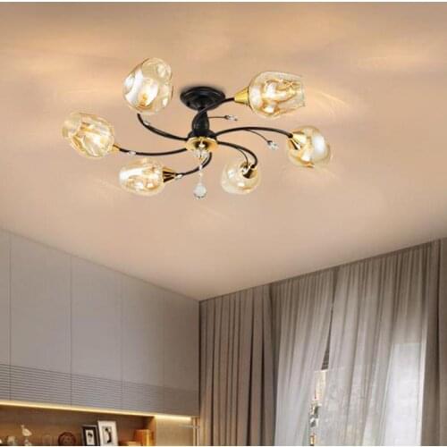 Hanging glass ball Ceiling Lamp Kitchen Lighting Living Room Simple modern Dining Room Led Ceiling Lights Fixtures bedroom Lamp