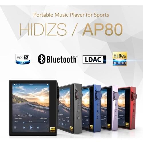 Hidizs AP80 Portable Hi-Res ES9218P FLAC DSD MP3 audio player with IPS touchscreen bluetooth aptX LDAC and metal chassis
