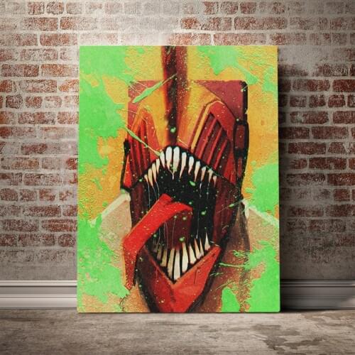 Chainsaw Man anime poster canvas painting decor wall art pictures bedroom study home living room decoration prints