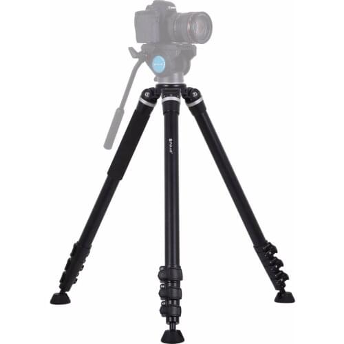 PULUZ 4-Section Folding Legs Metal Tripod Mount for DSLR / SLR Camera, Adjustable Height: 97-180cm