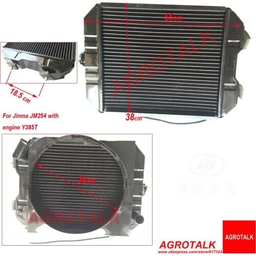 Radiator for Jinma tractor JM254 with Yangdong Y385T, part number