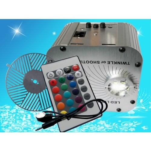 27w LED RGB fiber optic illuminator,with 24key IR remote and "running water" wheel;AC100-240V input