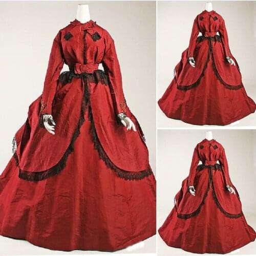 18 Century Civil War Southern Belle Gown evening Dress/Victorian Lolita dresses/scarlett dress US6-26 SC-982