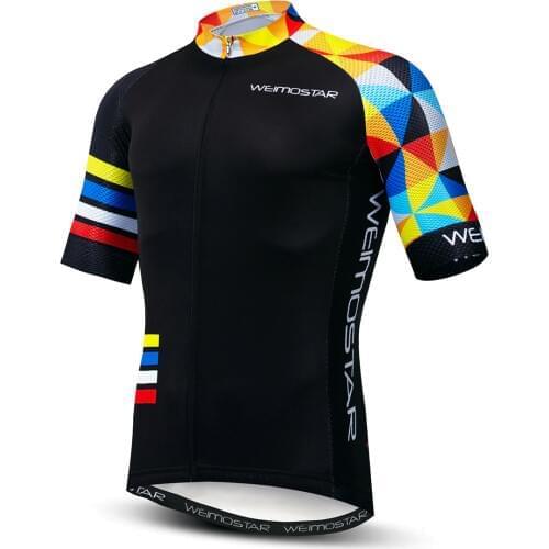 2020 Cycling Jerseys Men Mountain Bike Shirts Summer mtb Jersey Short Sleeved Breathable Cycling Tops S-3XL