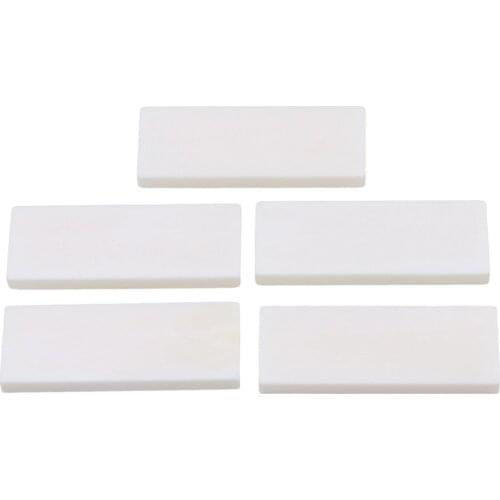 5PCS 51x19x4.8mm DIY Unslotted Blank Bone Nut DIY Accessories White