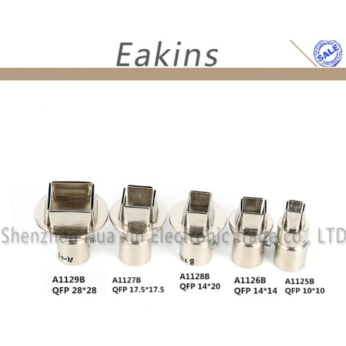 A1125B-A1140B QFP PLCC BGA Nozzle BGA Soldering Station Hot Air Gun For SAIKE ATTEN YIHUA AOYUE 850 852D 8858 Series