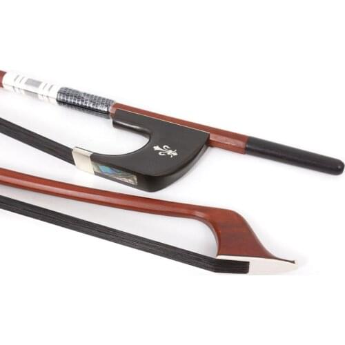Yinfente Double Bass Bow High Quality BrazilWood Bass Bow Ebony Frog French Style