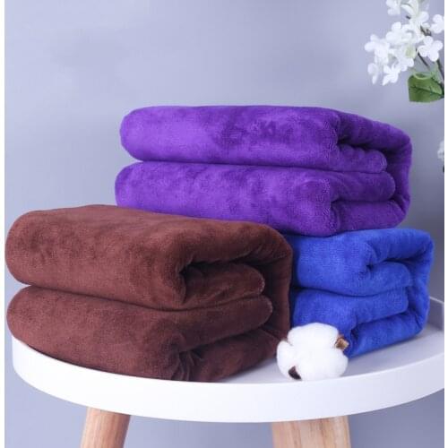 Large Size Superfine Fiber Thicken Soft Beauty Salon Massage Towel Bath Towel for Hotel Home Beach Towels Car Cleaning Cloth