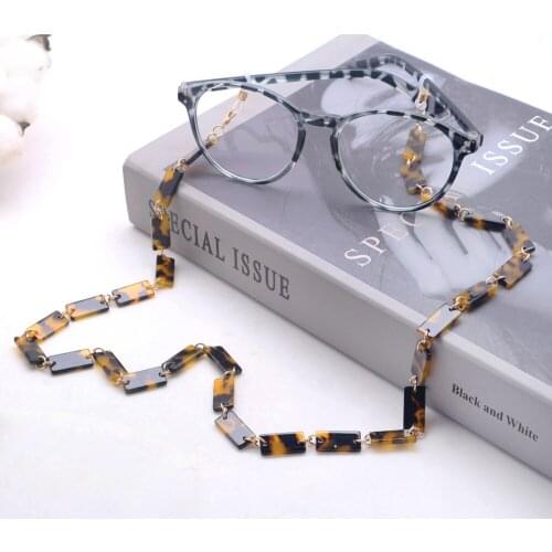 LuReen Fashion Glasses Chain for Women Acrylic Face Mask Lanyard Straps Cords Chic Eyeglasses Holder Neck Chains Rope Jewelry