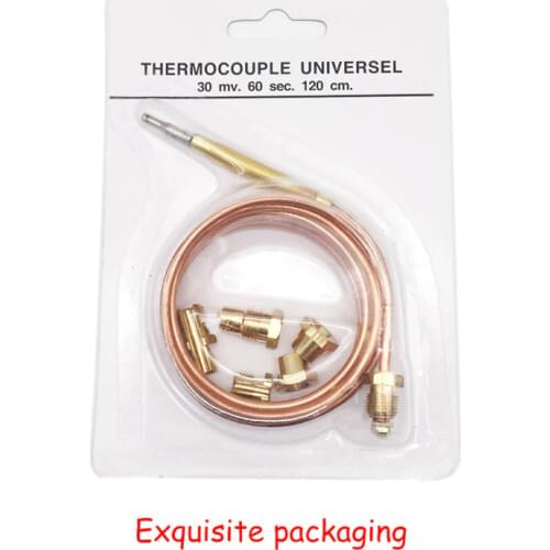 Earth Star 1200mm Gas Furnace Universal Thermocouple M6x0.75 Thermocouple Replacement With Five Screws Exquisite Packaging