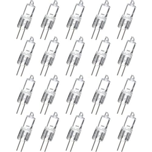 10/20PCS DC 12V Halogen Lights G4 20W Warm White Small Landscape Lighting Lamp Light Bulb For Home Office Restaurant Store