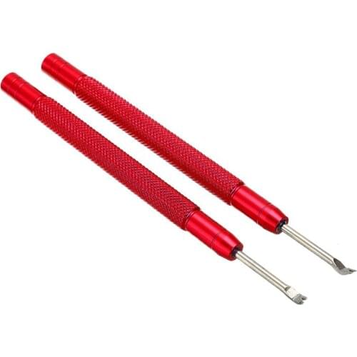 2pcs Stainless Steel Watch Remover Tool Watch Repair Tool Kit Manual Remover Needle Bar Replacement Watch Accessories Red/Blue
