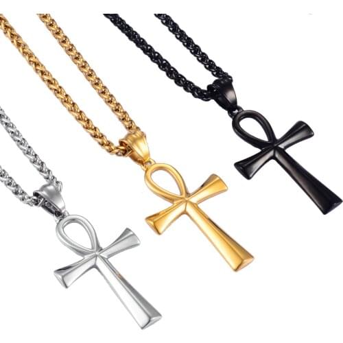 Classic Stainless Steel Peace Cross Pendant High Quality Mens And Womens Fashion Jewelry