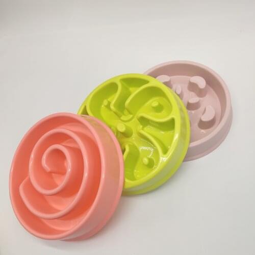 Dog Bowl Accessories Slow Down To Eat Feeders To Feed Slow Dish Puppy Pet Dog Cat To Prevent Obesity
