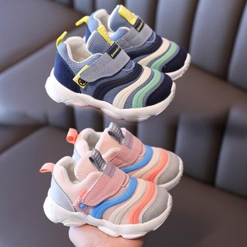 Girls Boys Casual Shoes Breathable Non-slip Soft Bottom Comfortable Children Mesh Sneakers Kids Mesh Shoes Infant Toddler Shoes