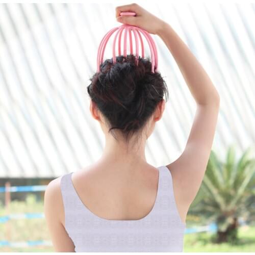 Head Scalp Massager Manual 12 Claws Head Massager Stress Release Scalp Care 3D Thumb Type Massage Hair Health Care Tool