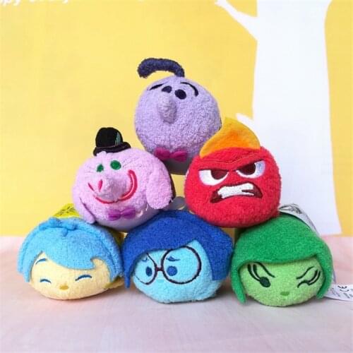 DISNEY TSUM TSUM Inside Out Stuffed Plush Toys Soft Kawaii JOY DISGUST BING BONG ANGER Plush Small Pendant Dolls Gifts for Kids