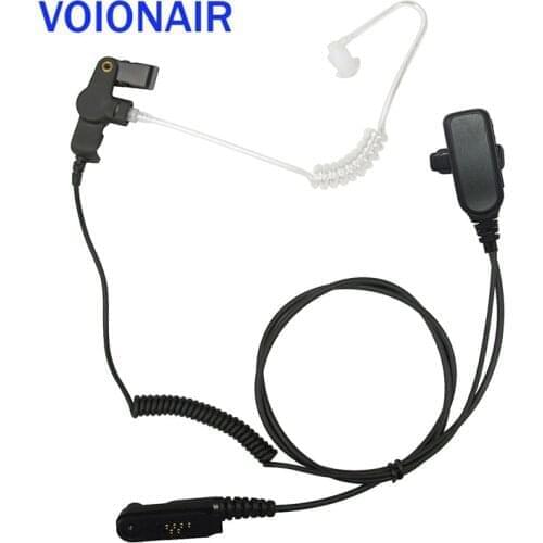 VOIONAIR Surveillance Air Tube Earpiece Headset Earphone Speaker Mic PTT for Tait TP8100 8115 8120 8135 9300 9400