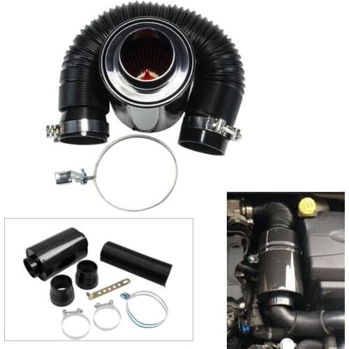 Latest 3" Filter Carbon Fiber Induction Ram Cold Air Intake System W/Intake Hose