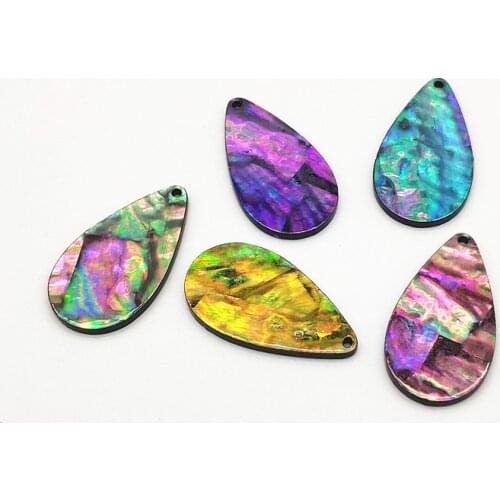 New Arrival! 35x20mm 30pcs Acrylic with Shell Drop shape Charm for Handmade Earrings make DIY Parts,Jewelry Accessories Finding