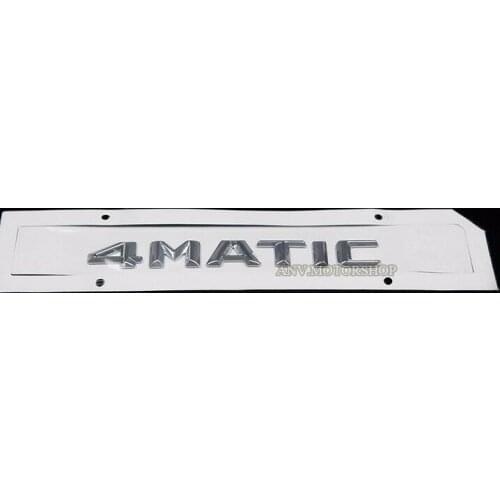New 3D FOR 4 MATIC OEM Chrome Car Trunk Emblem Badge Fit For Mercedes Benz ML GL GLK