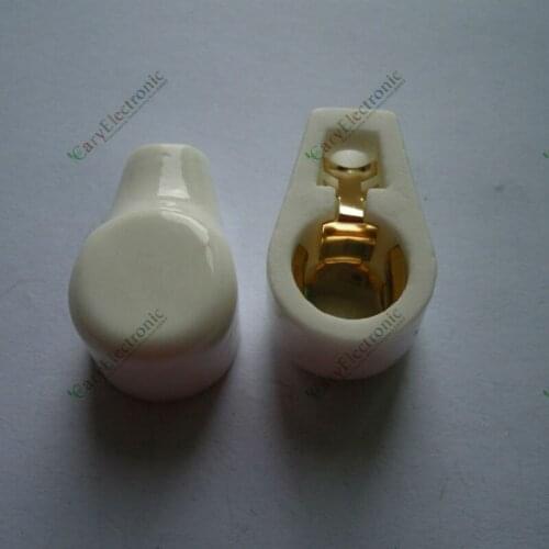 Wholesale and retail 50pcs New GOLD Tube Caps Ceramic Socket for 811 805 572B 813 MCDG audio amp parts free shipping