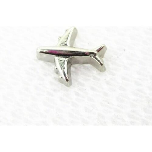 Hot Selling 20pcs/lot Silver Airplan Floating Charms Living Glass Memory Lockets Floating Charms DIY Jewelry Accessory