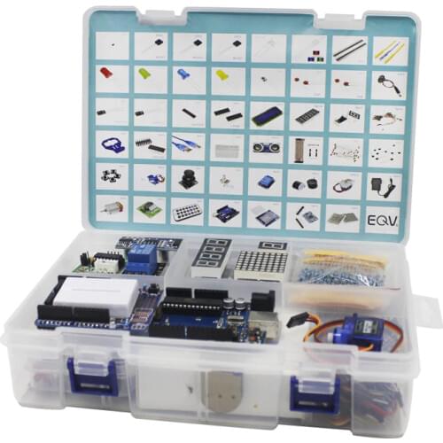 Elego UNO Project The Most Complete Starter Kit for Arduino UNO R3 Mega2560 Nano with Tutorial / Power Supply / Stepper Motor