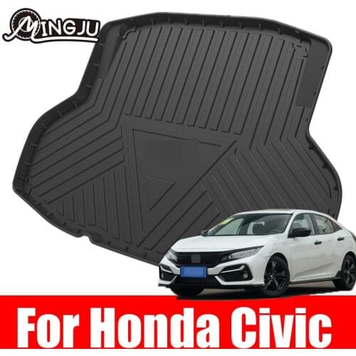 Durable Boot Carpets Washable Trunk Storage Mat Rollable Back Box For Honda Civic Sedan 2016 2017 2018 2019 2020 2021 10th Gen