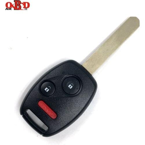 HKOBDII Remote Car Key 2+1 Buttons With Panic 313.8 Mhz MLBHLIK-1T With 46 Electronic chips For Honda CRV Fit Insight + LOGO