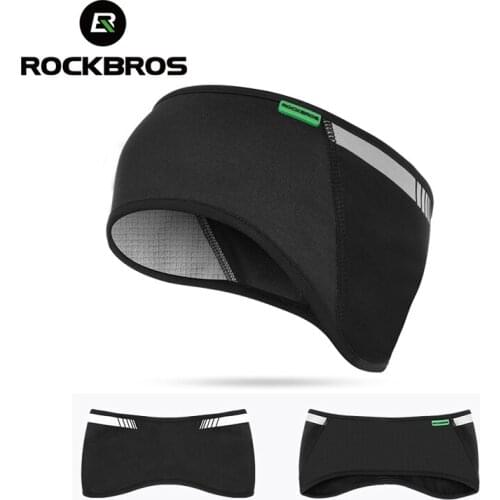 ROCKBROS Cycling Bike Outdoor Wear Tab Sports Headband Cap Hat Protector For Ear Winter Warm Fleece Bicycle Equipment Ear Warmer
