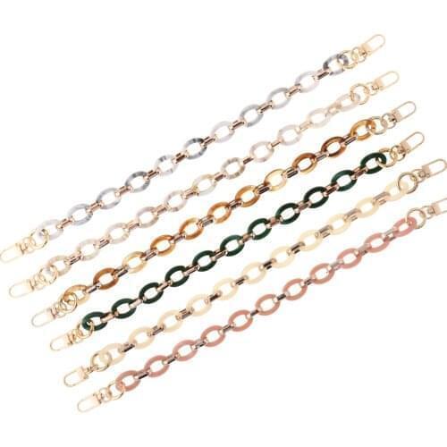 Detachable Women Bag Accessory Ins Hot The Same Acrylic Bag Chain Lady Super Stylish Messenger Bag Straps Arm Bag Chain Parts