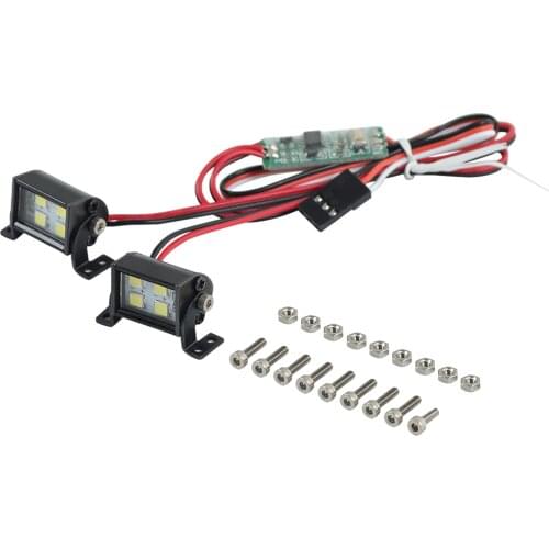 Super Bright LED Spotlight Roof Lamp for Axial TRX6 110 1/10 RC Rock Crawler Car Truck Model Vehicle DIY