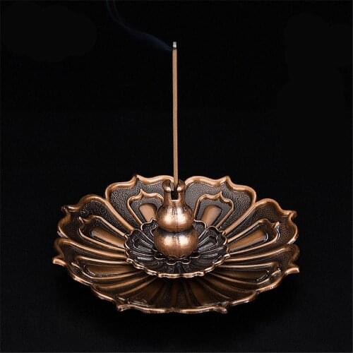 Teahouse Cone Incense Insense Ash Lotus Flower Sandalwood Holder Burner Stand Incense Stick Holder Cones Censer