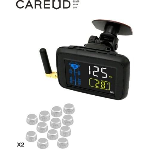 External Truck Heavy Duty 6 -22 Sensosr Wheel PSI Trailer Can Bus Tire Kit Pressure Monitoring System TPMS