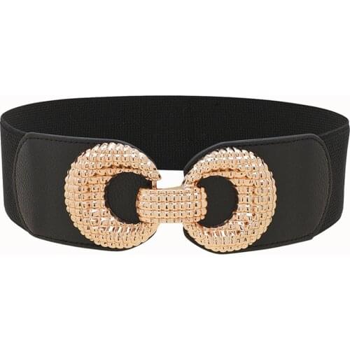 Women Belt 2020 Gold Elastic Belts For Women Fashion Luxury Waistband Female For Coat Dress High Quality New