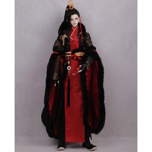 1/3 BJD Clothes Chinese Ancient Costume Hanfu Samurai Outfit Set for BJD/SD SD13 SSDF ID75 Strong Uncle Doll Accessories C1056