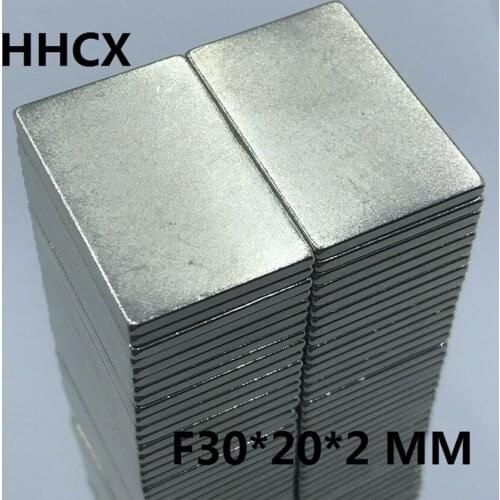 10pcs/lot magnet 30x20x2 N35 Strong mm Square NdFeB Rare Earth Magnet 30*20*2 Neodymium Magnets
