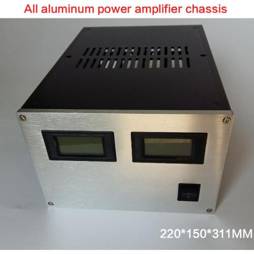 220*150*311mm All Aluminum Power Amplifier Chassis DIY 2215 Power Supply Case Audio Shell Amplifier Shell Multi-purpose Box