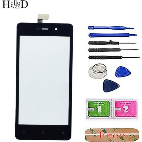 4.5'' Phone Touch Screen For Highscreen Power Four Touch Screen Sensor Digitizer Glass Front Panel Tools 3M Glue Wipes