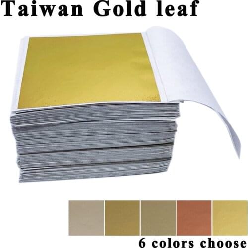 500 Sheets Art Craft Design Paper Imitation Gold Copper Leaf Leaves Sheets Foil Paper For Gilding