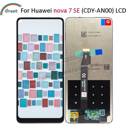 6.5'' Original lcd For huawei nova 7 se lcd display with touch screen digitizer Assembly for nova 7se CDY-AN00 lcd